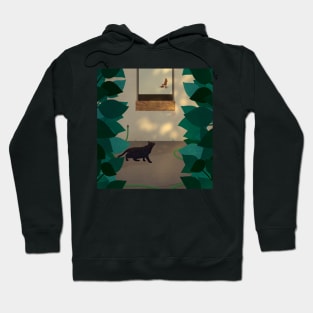 Cat in the Courtyard Hoodie